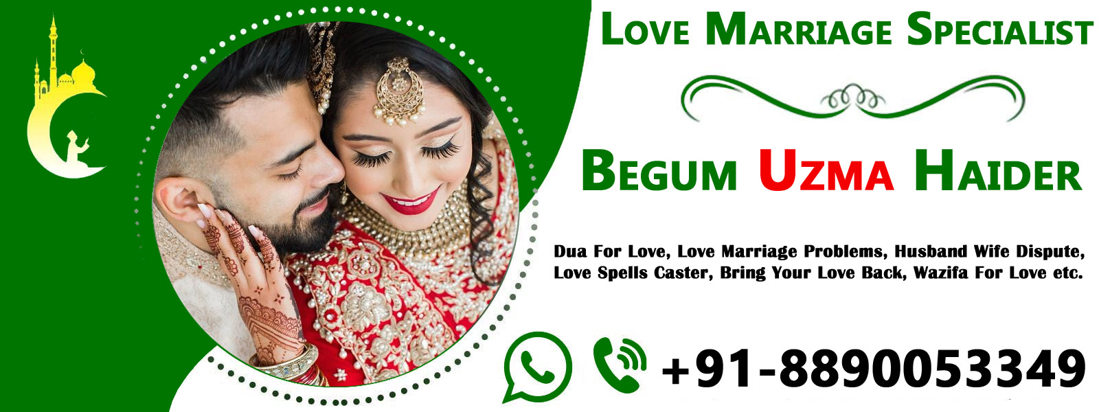 World Famous Lady Astrologer Begum Uzma Haider Ji +91-8890053349